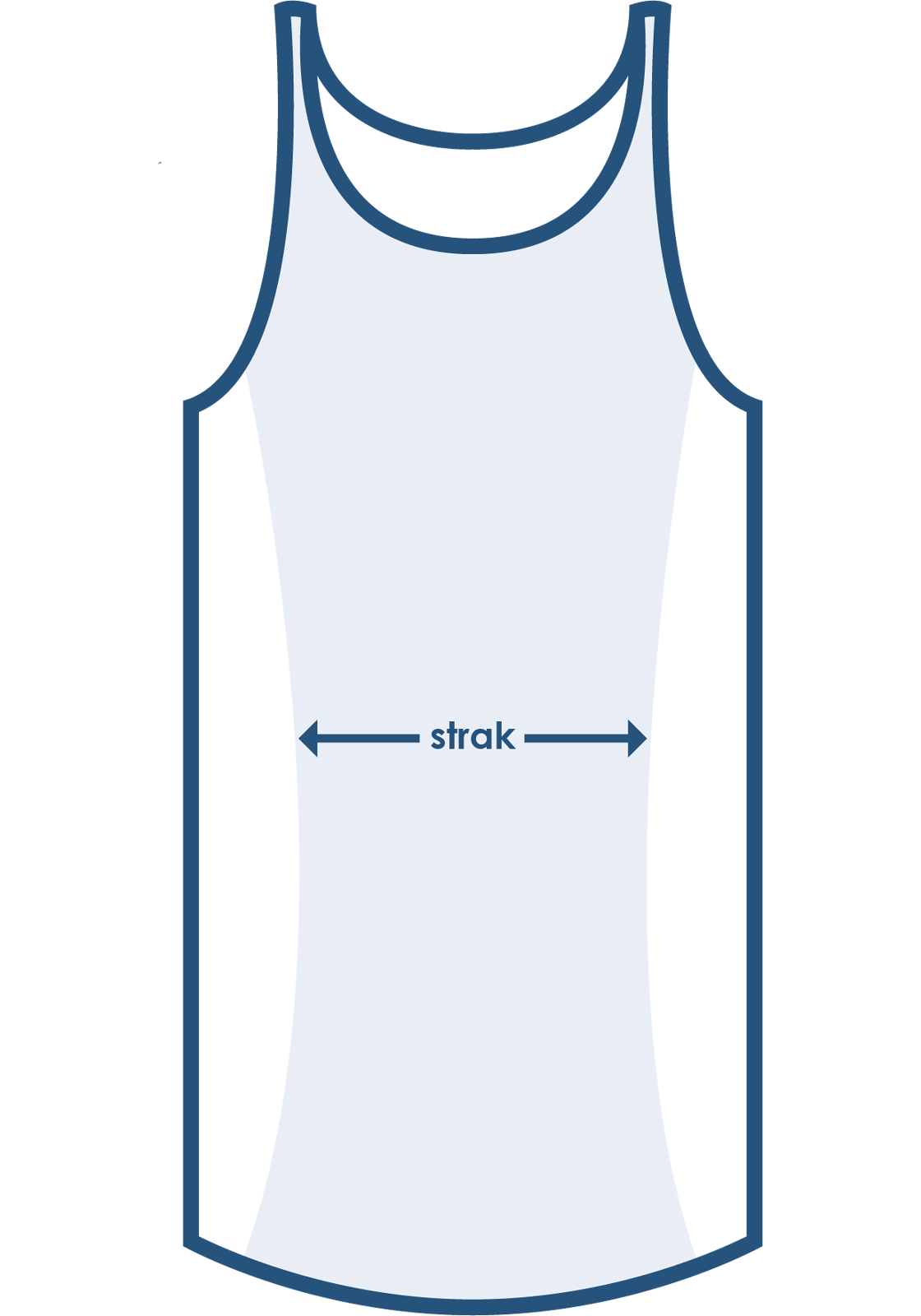 Pasvorm singlet strak Pasvorm singlet strak